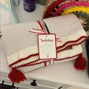 Pottery Barn Kids Holiday Knit Blanket